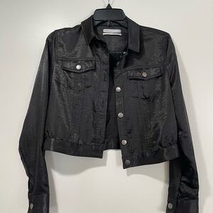 Light Black Women's Jacket with Silver buttons